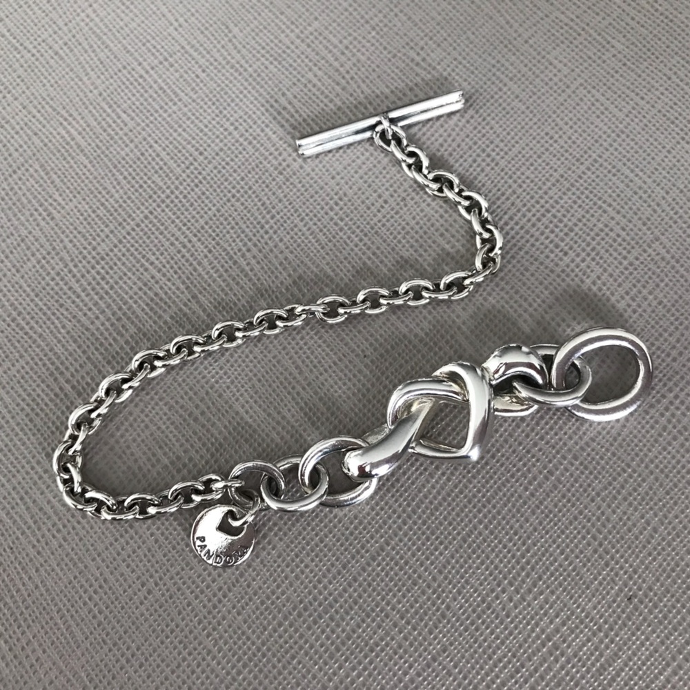 Pandora Silver Knotted Heart bracelet
